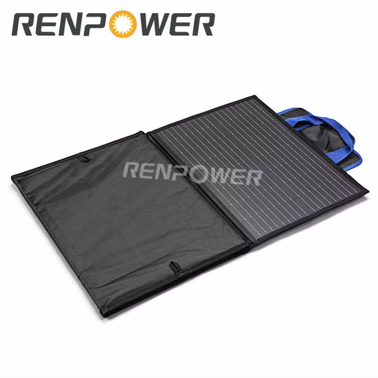 Panneaux solaires 60W 100W 120W Silicium monocristallin 20V Port USB Panneau solaire pliable en silicium monocristallin pour les voyages en plein air