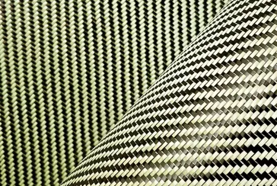 Tissu en fibre de carbone en fibre de kevlar en fibre d'aramide de carbone 3K